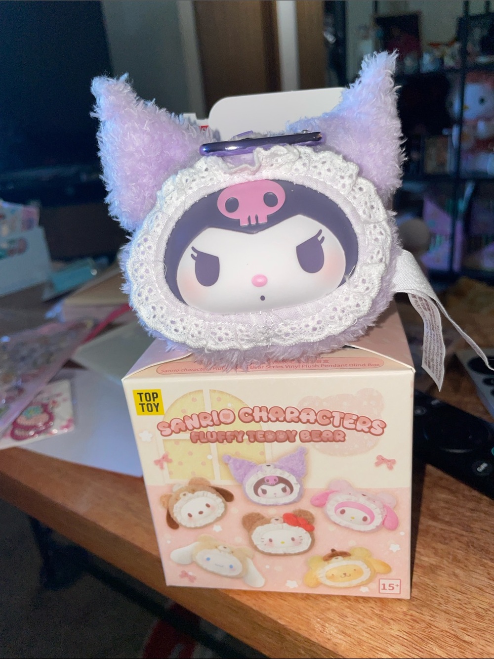 Sanrio Fluffy Teddy Bear - Kuromi